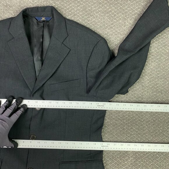 Brooks Brothers 346 Stretch Blazer Sport Coat Men's 38S Gray 3 Button Wool Blend - Picture 8 of 14